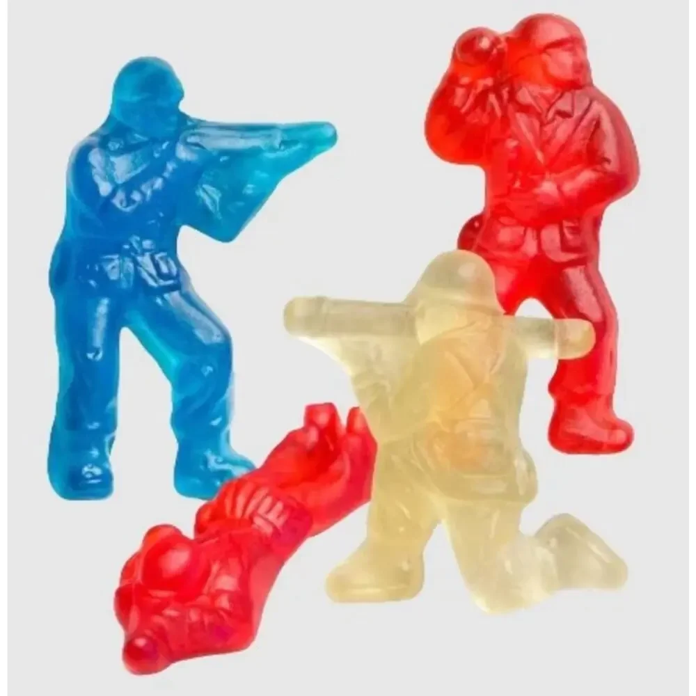 Love's Gummy Military Heroes – Patriotic Fruit Candy, Chewy Gummy Soldiers
